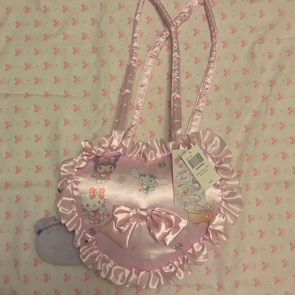 Hello kitty Pink Ruffled Characters Shoulder Bag